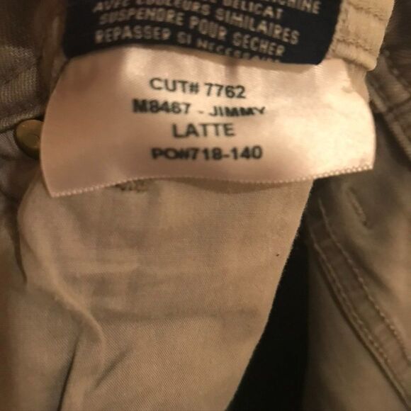 Fidelity Jimmy Slim Straight Leg Jeans 31 Latte - Picture 11 of 13